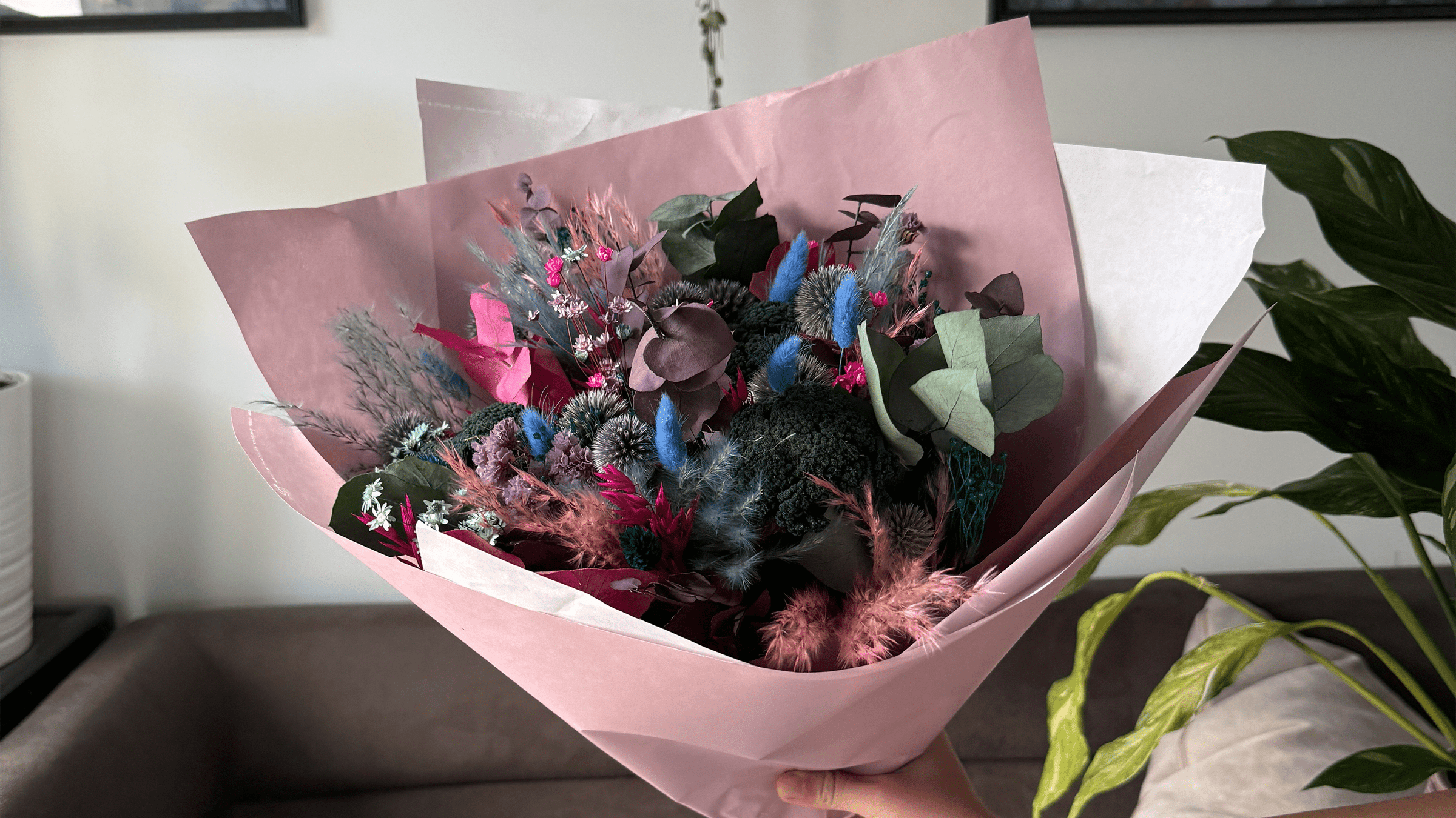 Dried Flower Bouquets - Pampas Tallo