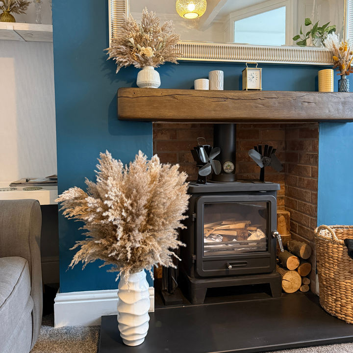 Faith Dried Flower Arrangement | Nude Fluffy Pampas Grass