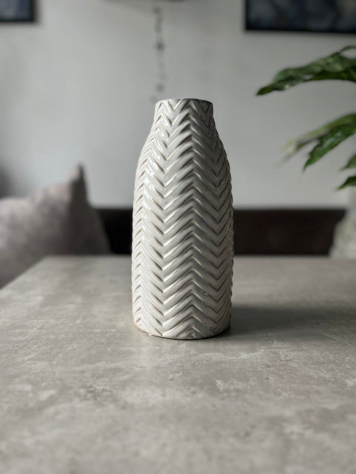 27cm Ceramic Vase - Pampas Tallo