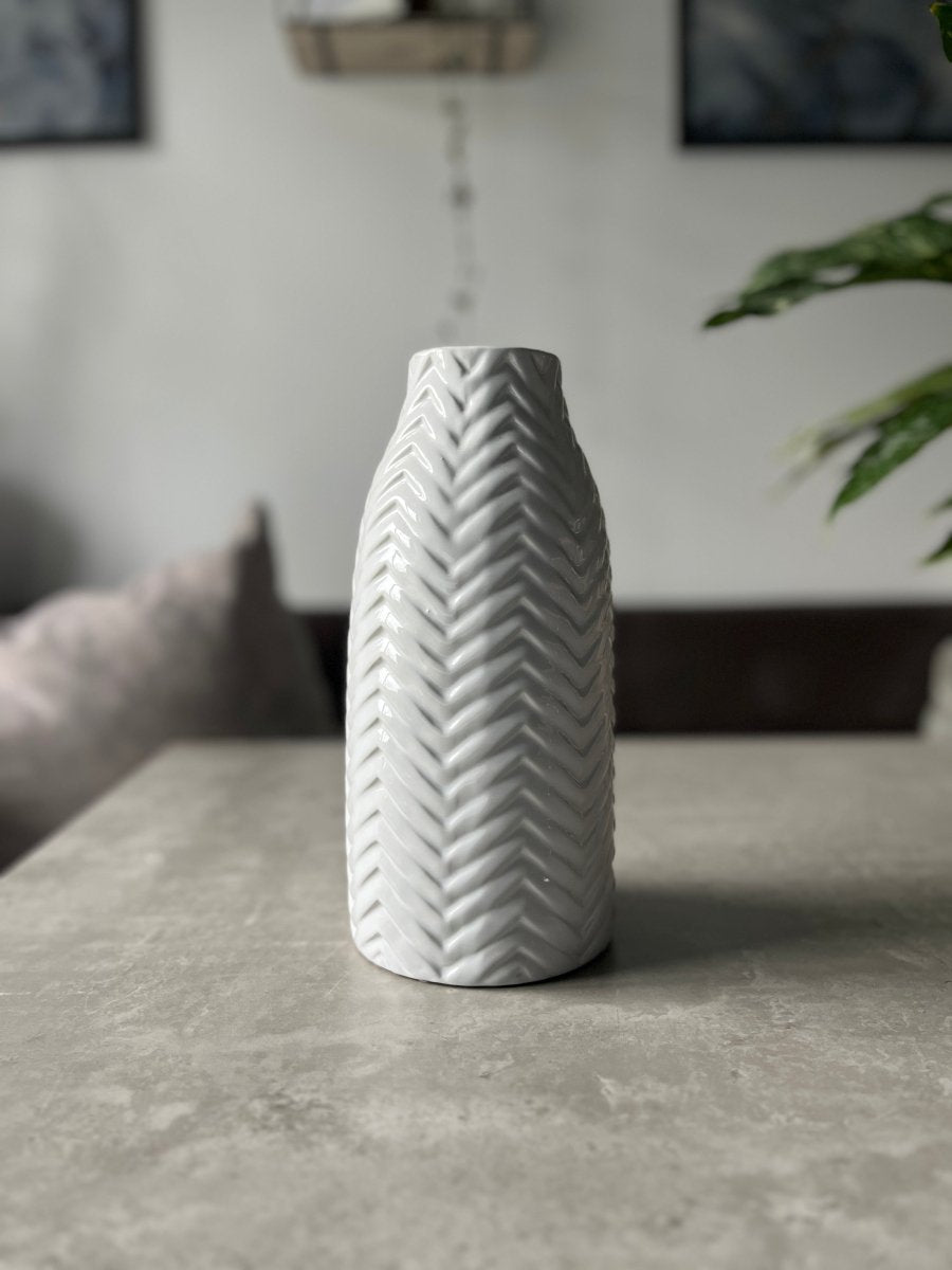 27cm Ceramic Vase - Pampas Tallo