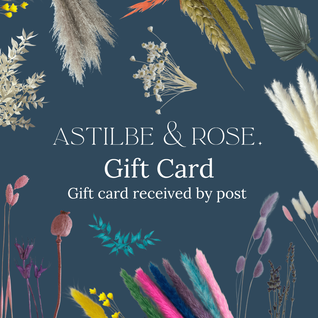 Astilbe & Rose Physical Gift Voucher - Pampas Tallo