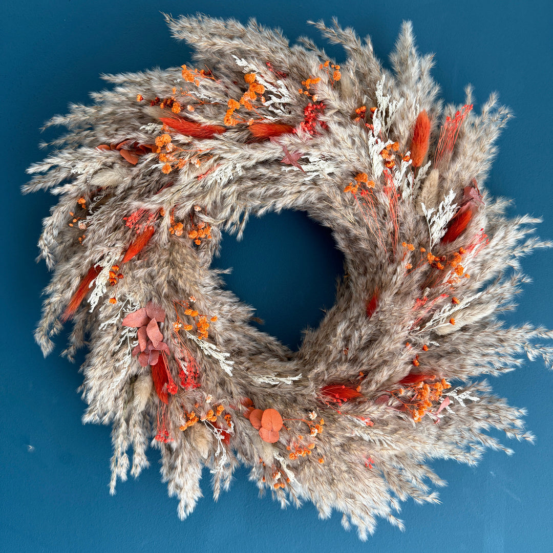 Autumn Wreath Workshop: Sun 30th Aug 1pm - 3pm - Pampas Tallo