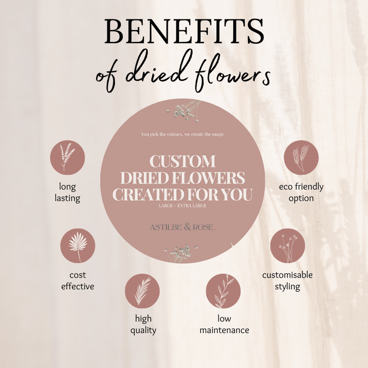 Custom Dried Flowers Created For You - Large To Extra Large - Pampas Tallo