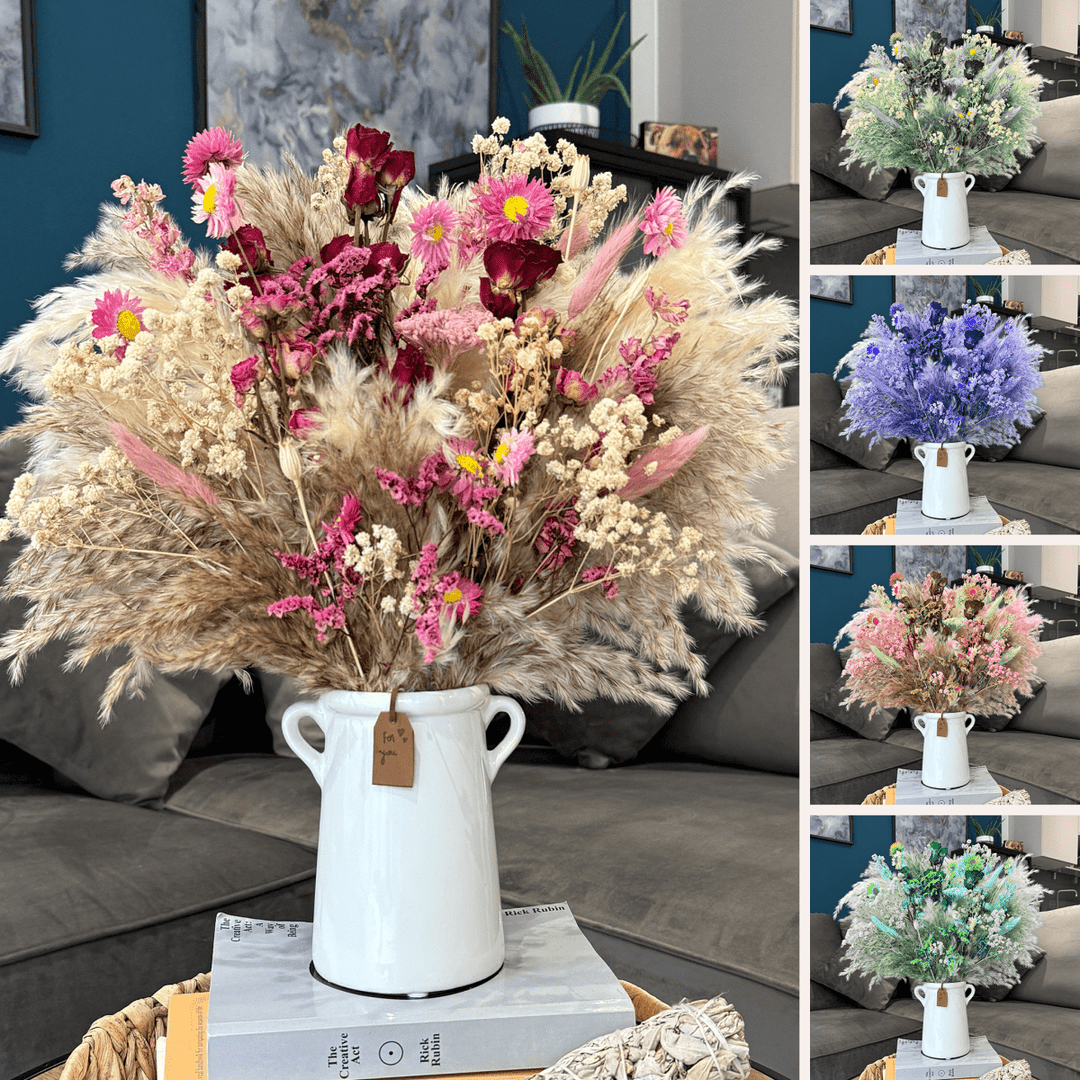 Custom Dried Flowers Created For You - Mini To Medium - Pampas Tallo