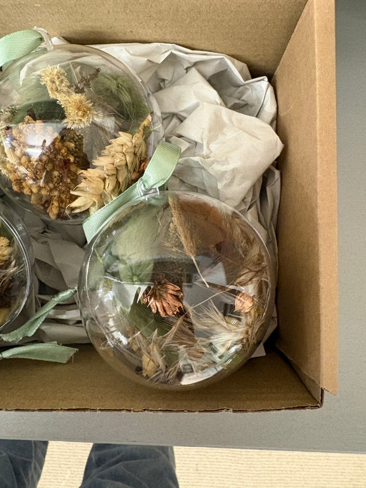 Dried Flower Baubles - Pampas Tallo
