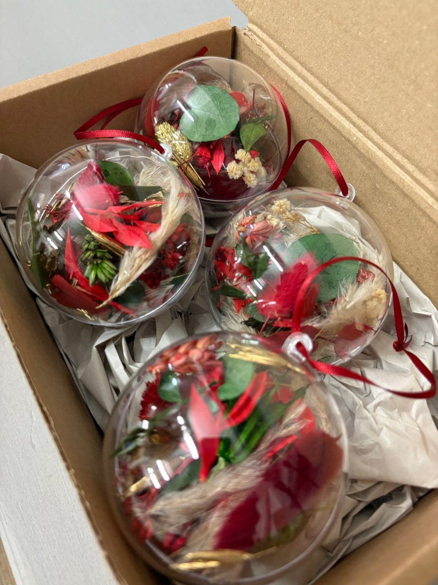 Dried Flower Baubles - Pampas Tallo