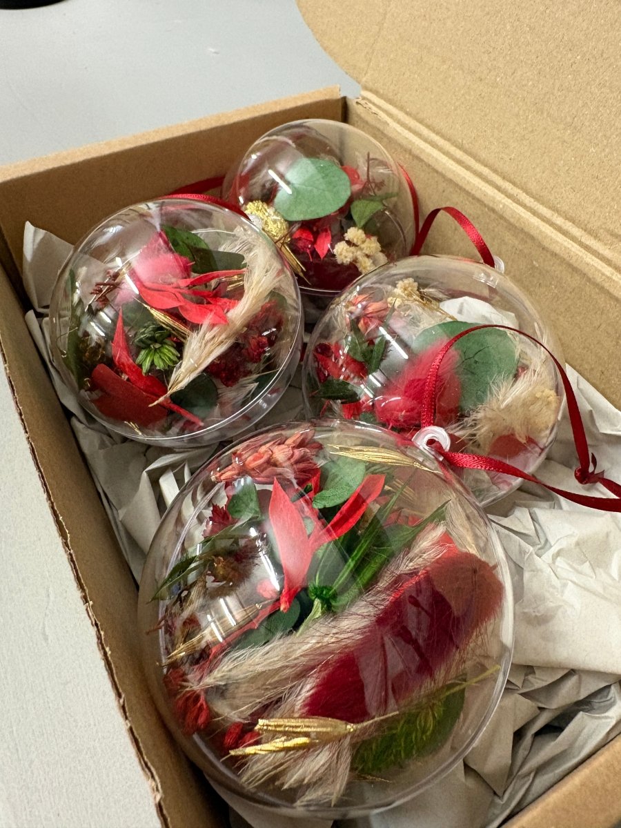 Dried Flower Baubles - Pampas Tallo