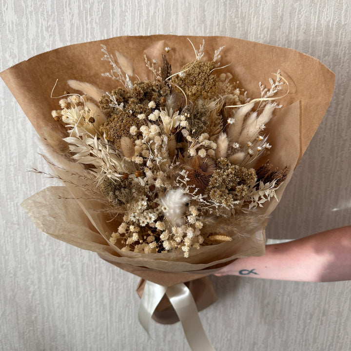 Dried Flower Bouquet | Neutral &amp; White - Pampas Tallo