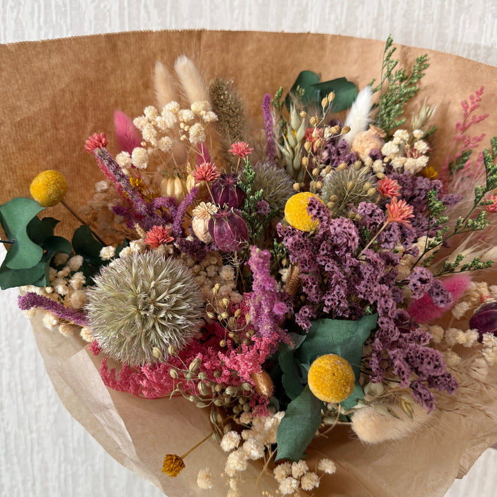 Dried Flower Bouquet | Spring Colour Mix - Pampas Tallo