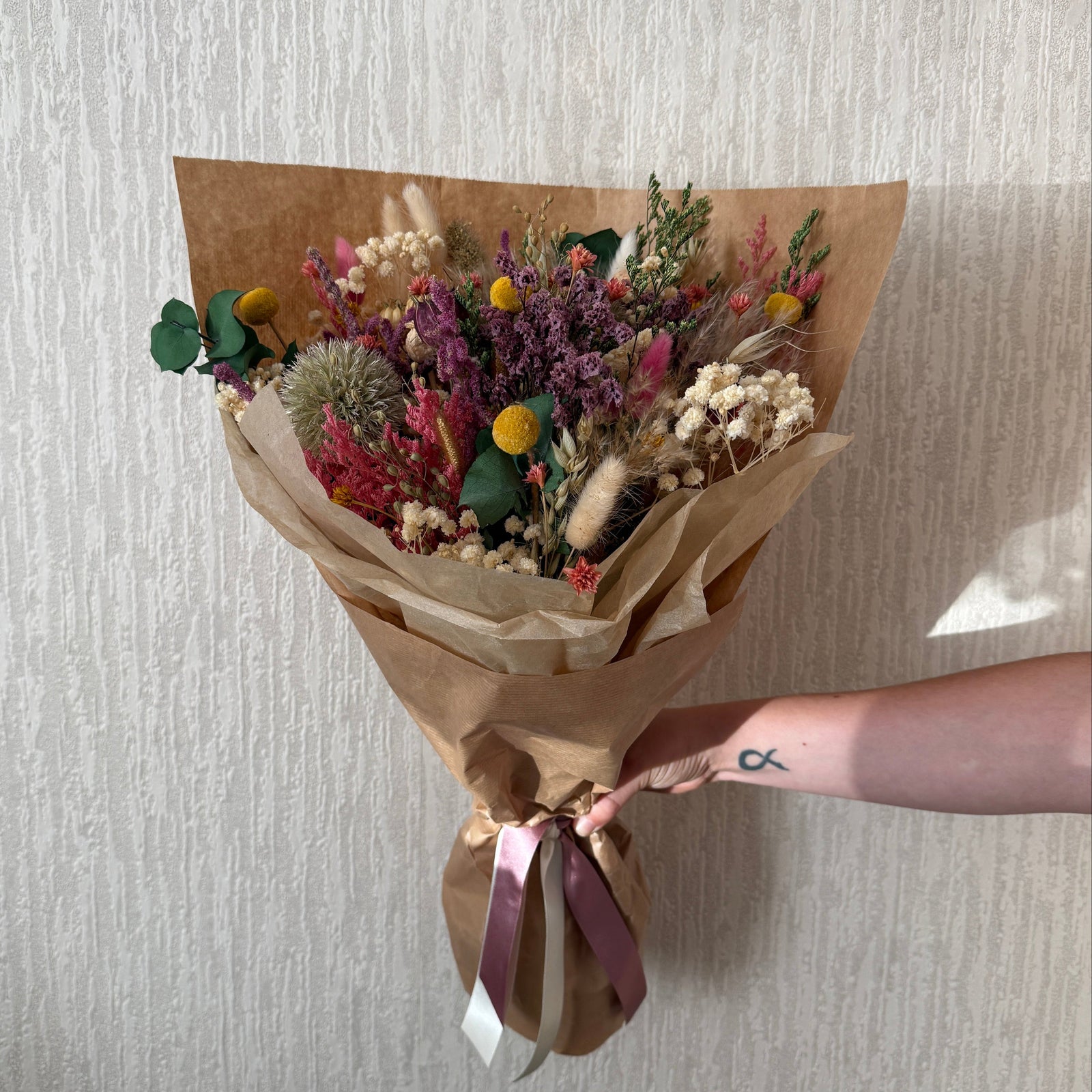 Dried Flower Bouquet | Spring Colour Mix - Pampas Tallo