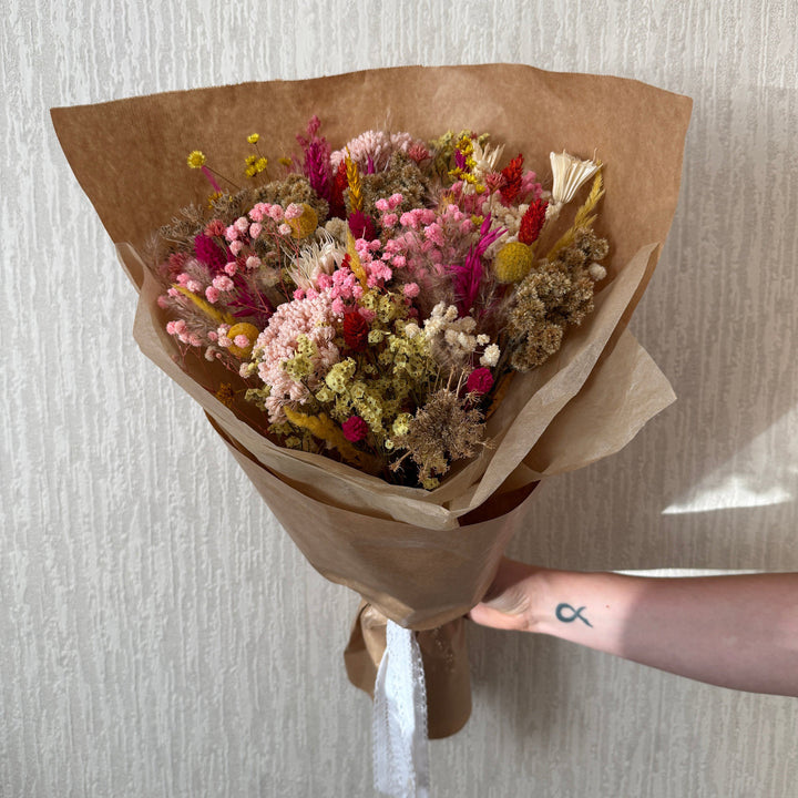 Dried Flower Bouquet | Summer Colour Mix - Pampas Tallo