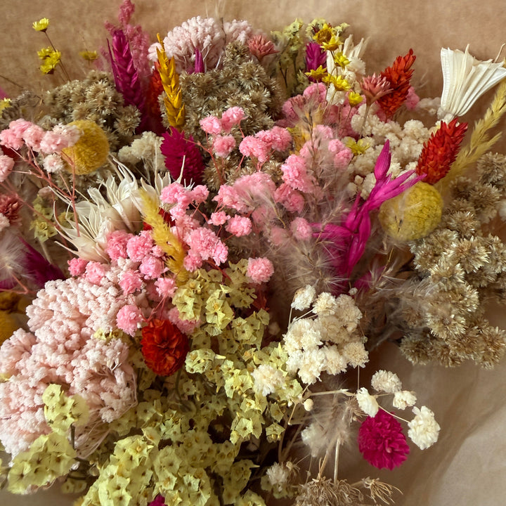 Dried Flower Bouquet | Summer Colour Mix - Pampas Tallo