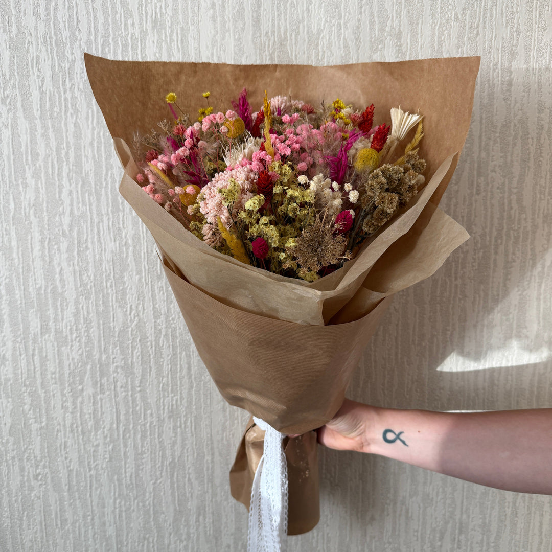 Dried Flower Bouquet | Summer Colour Mix - Pampas Tallo