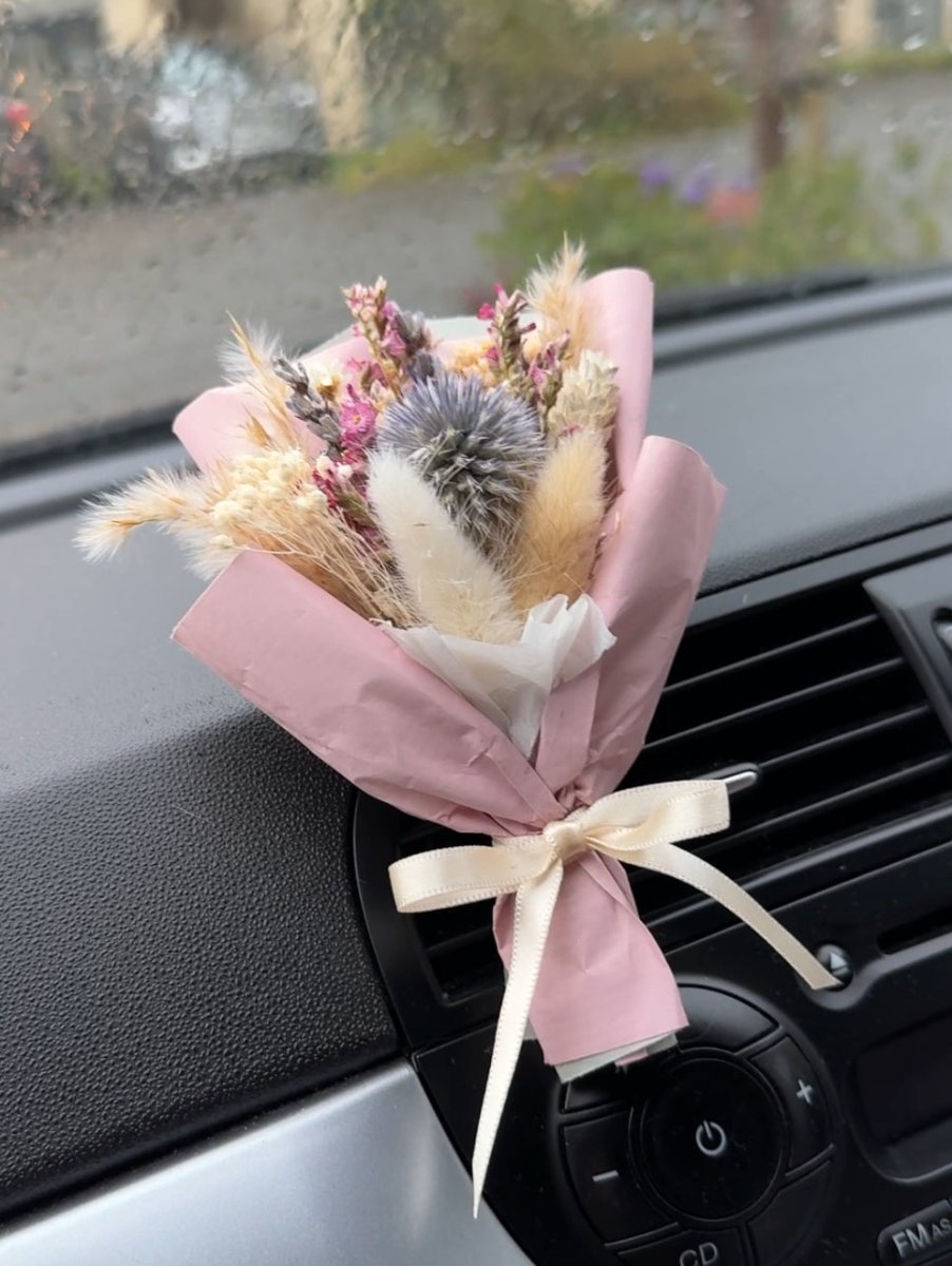 Dried Flower Car Air Freshener - Pampas Tallo