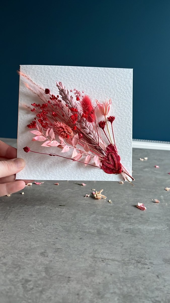 Dried Flower Card - Pampas Tallo