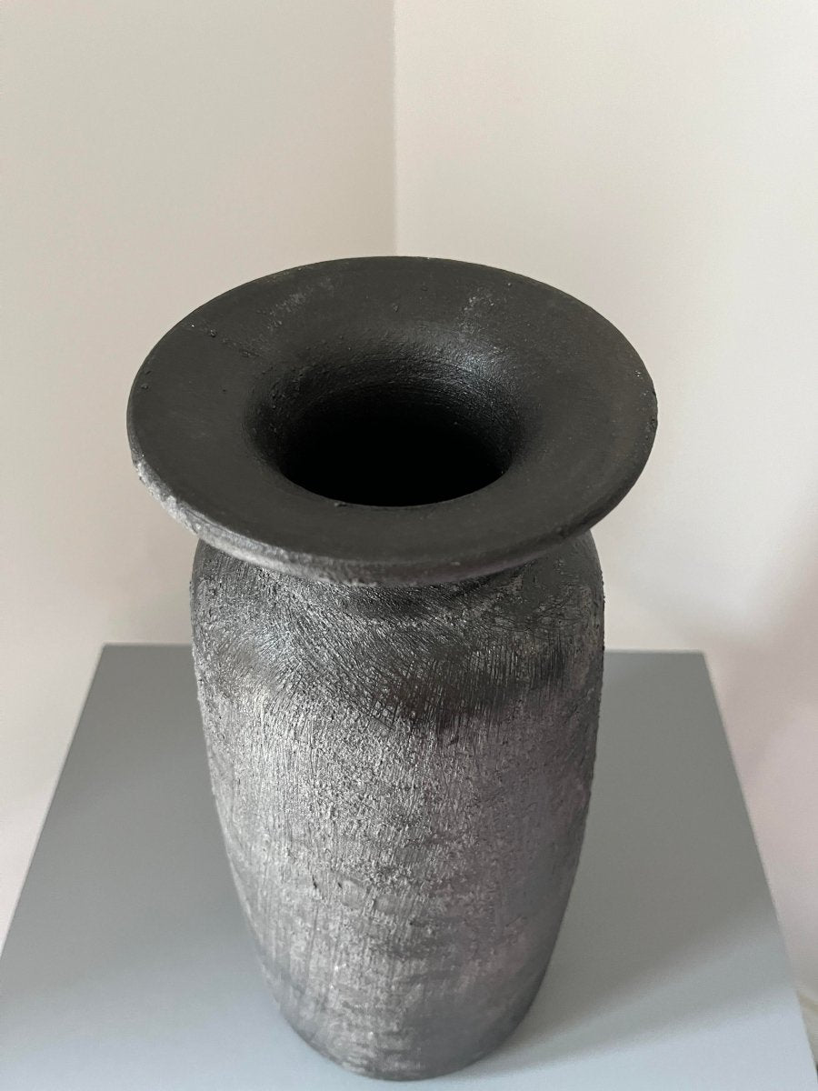 Floor Vase - 40cm Tall Bali Vase - handmade floor vase for pampas grass - Pampas Tallo