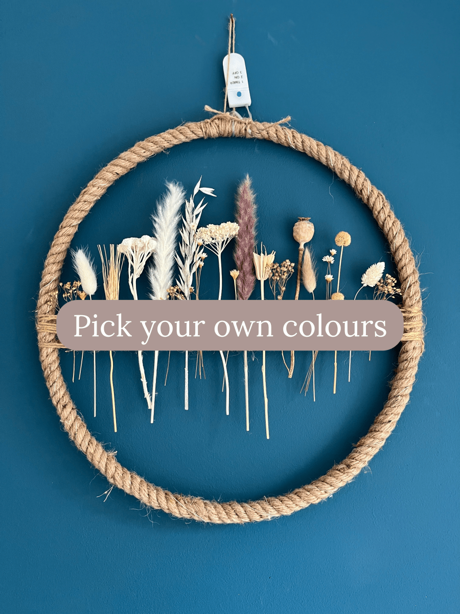 Floral Hoop - Pampas Tallo