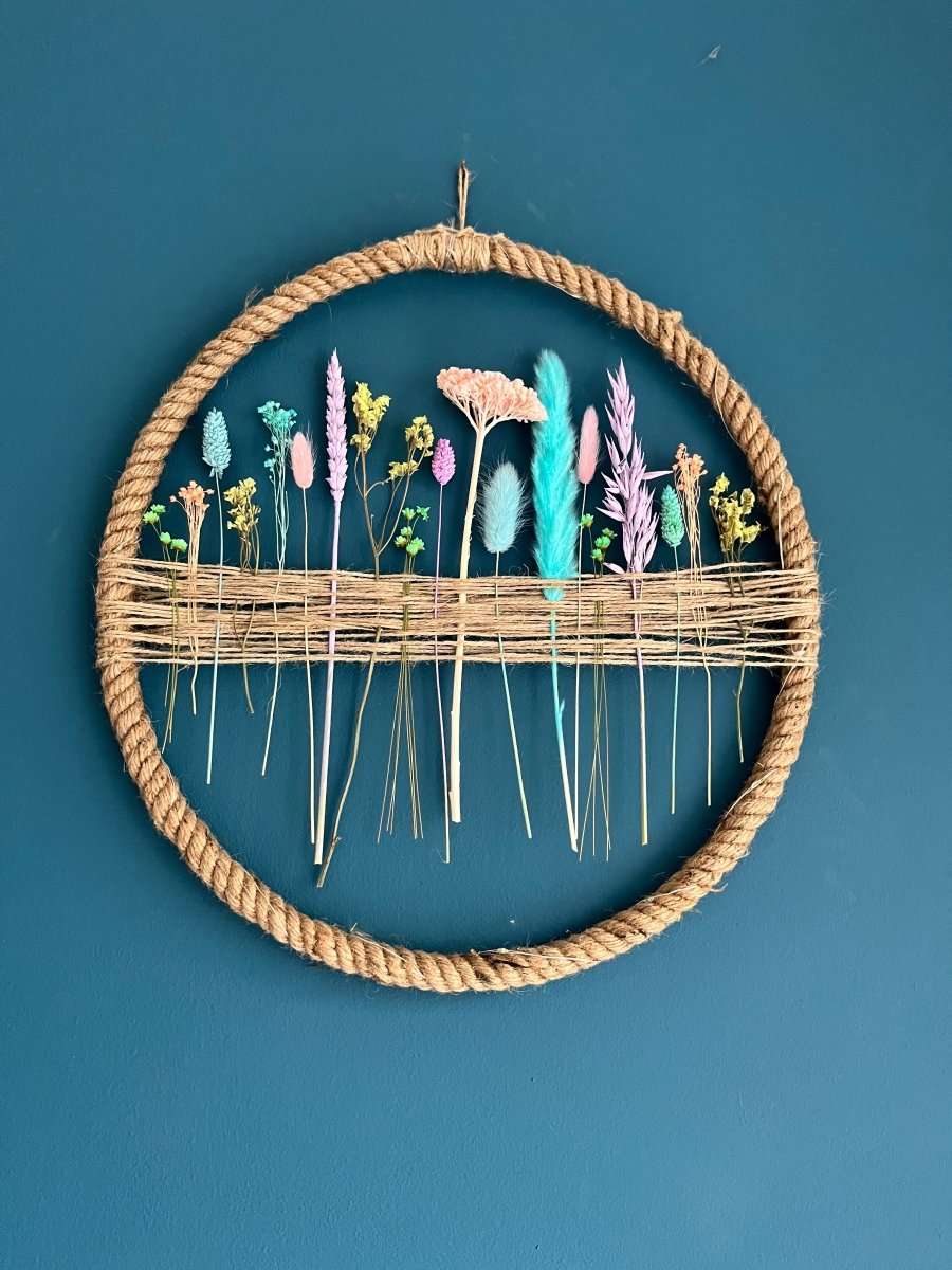 Floral Hoop - Pampas Tallo