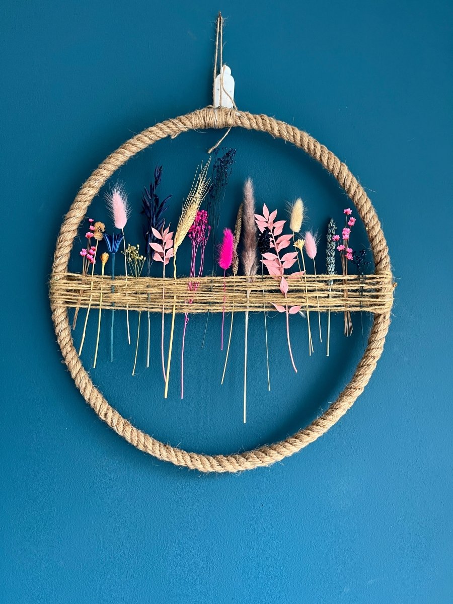 Floral Hoop - Pampas Tallo