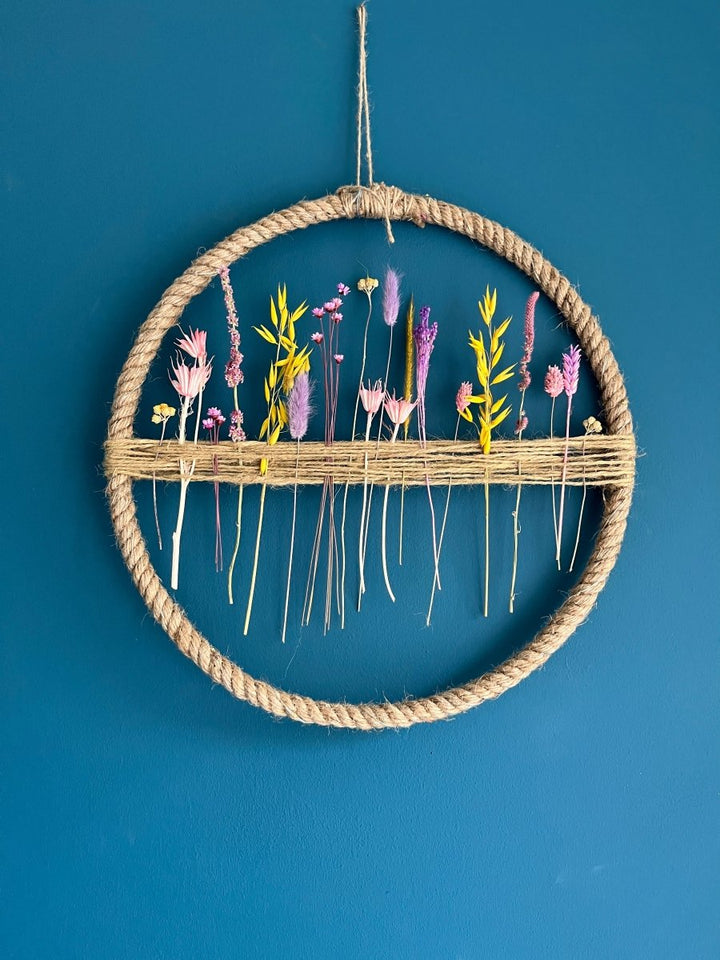 Floral Hoop - Pampas Tallo