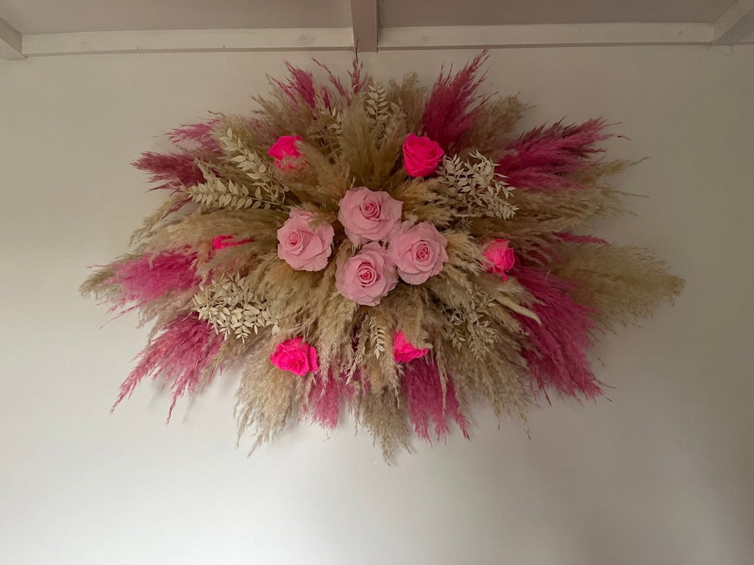 Large Pampas Grass Wall Decor - Pampas Tallo