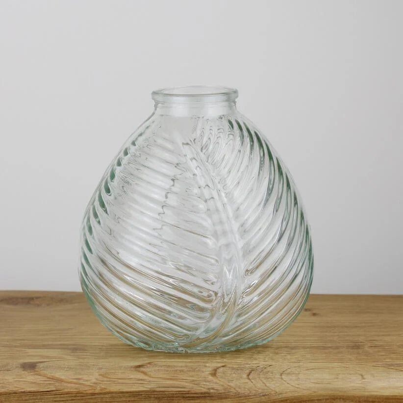 Luma Glass Vase | Clear, Navy, Green, Grey, Pink, Yellow or Amethyst - Pampas Tallo