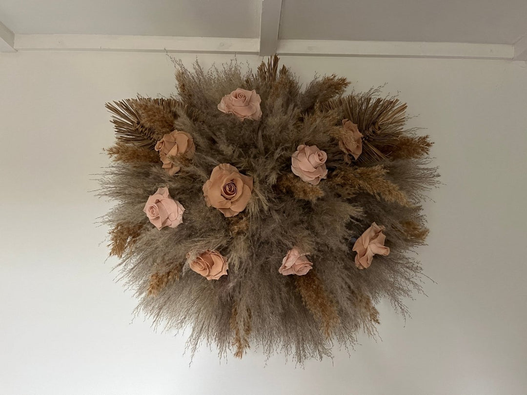 Medium Pampas Grass Wall Decor - Pampas Tallo