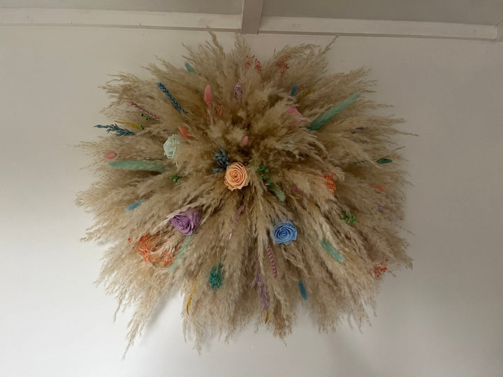 Medium Pampas Grass Wall Decor - Pampas Tallo