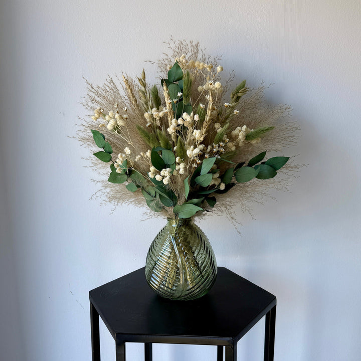 Nova Dried Flower Arrangement | Sage Green, Natural &amp; White - Pampas Tallo