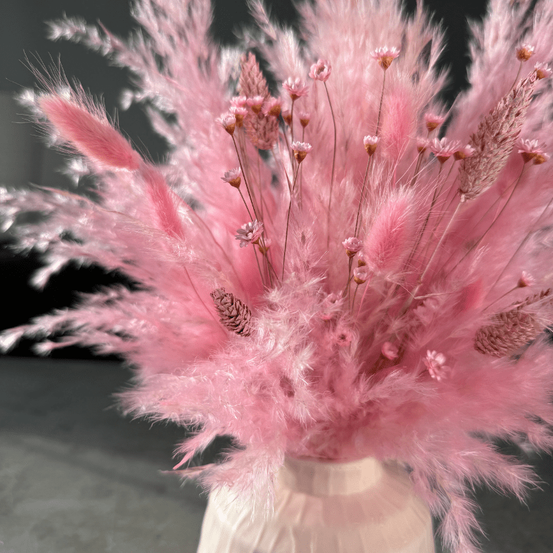 Penelope Dried Flower Arrangement In Pink - Pampas Tallo