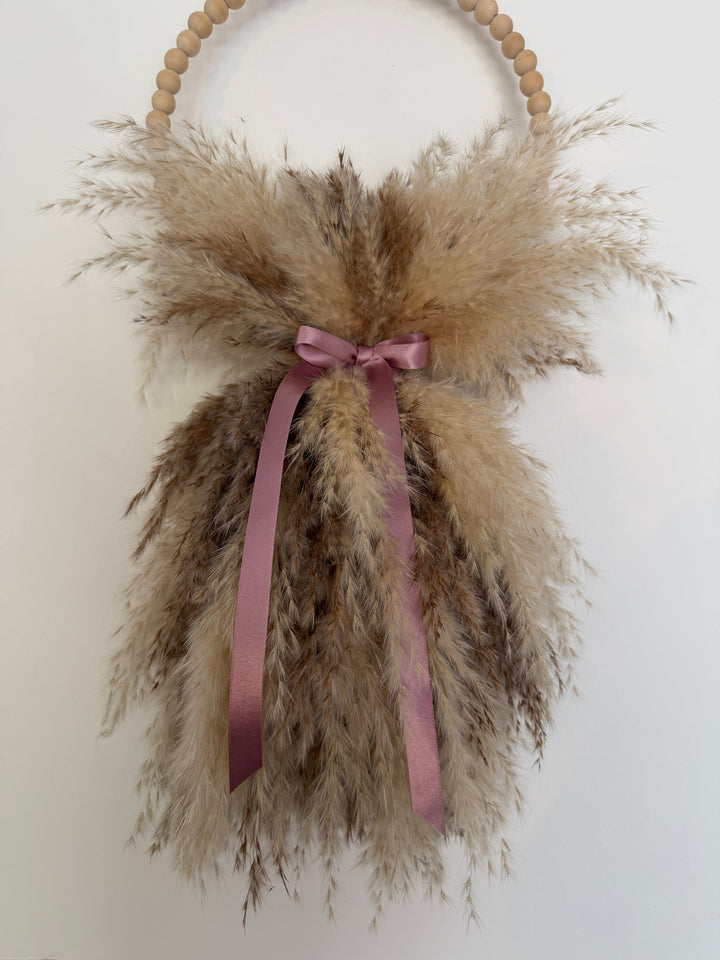 Penny Pampas Dress Wall Decor | Natural &amp; Cream - Pampas Tallo