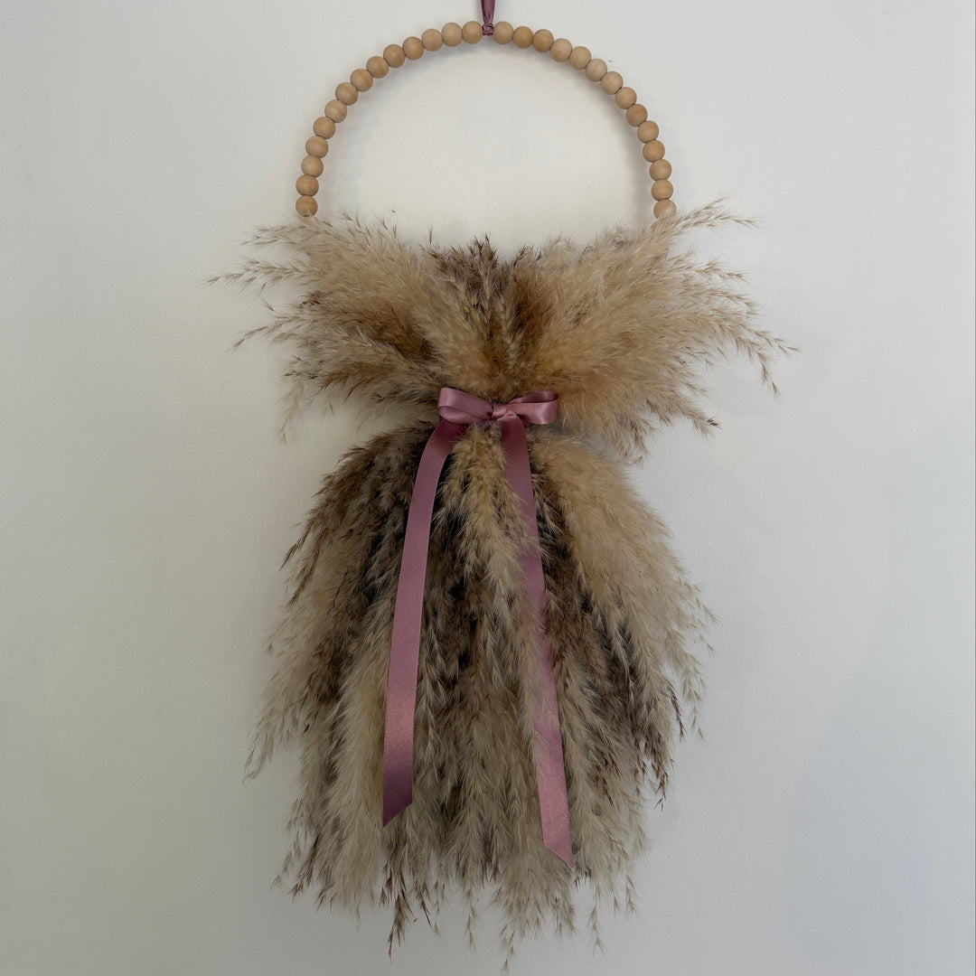 Penny Pampas Dress Wall Decor | Natural &amp; Cream - Pampas Tallo