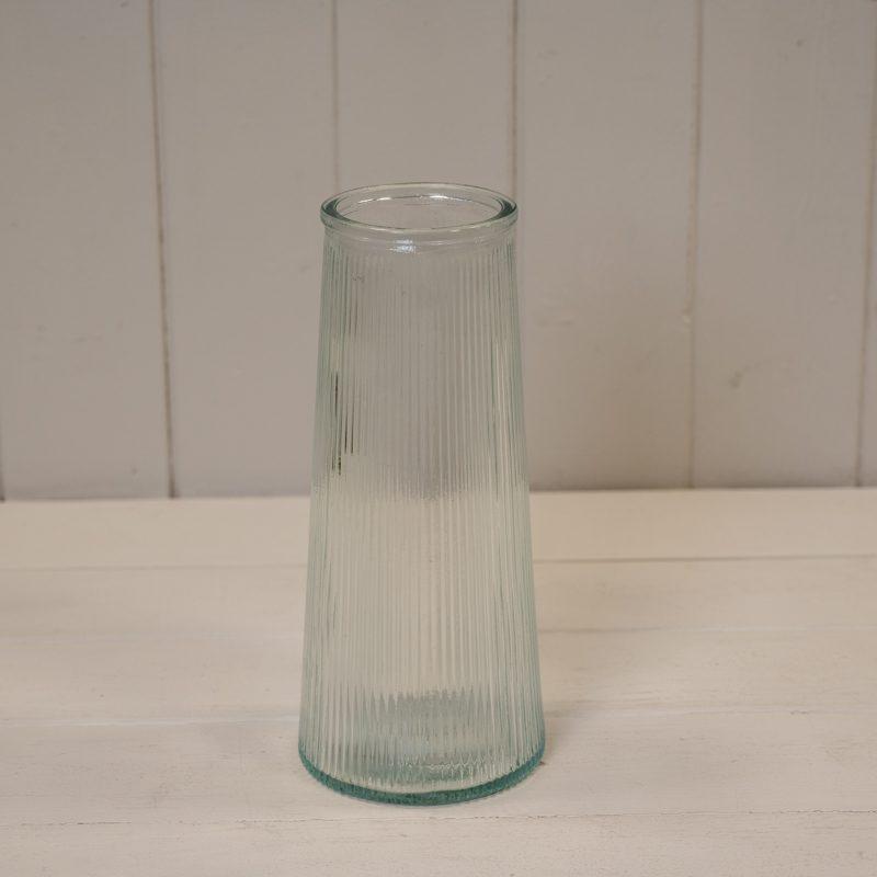 Rema Glass Vase | Clear, Navy, Green, Grey, Pink, Amethyst or Yellow - Pampas Tallo