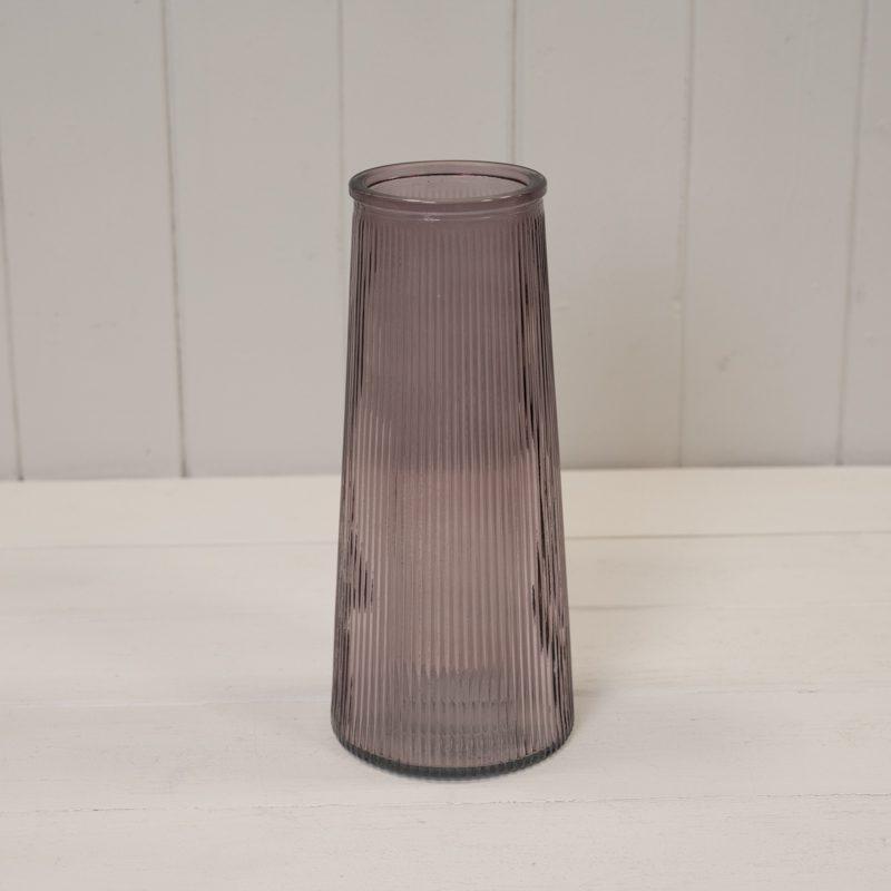 Rema Glass Vase | Clear, Navy, Green, Grey, Pink, Amethyst or Yellow - Pampas Tallo