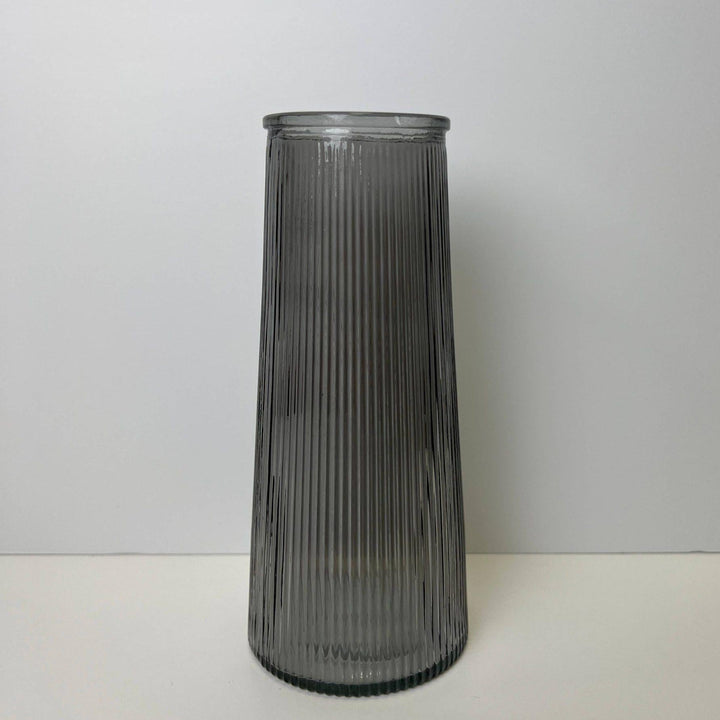 Rema Glass Vase | Clear, Navy, Green, Grey, Pink, Amethyst or Yellow - Pampas Tallo