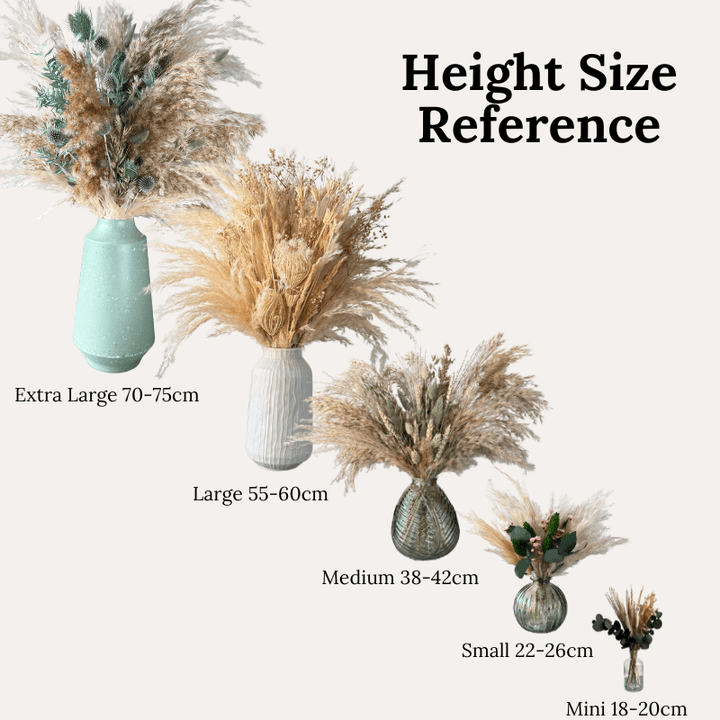 Sana Dried Flower Arrangement In Yellow, Purple & White - Pampas Tallo