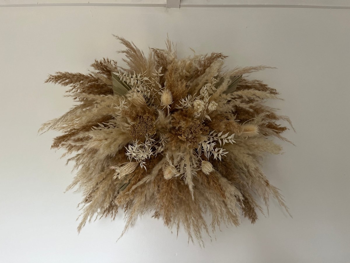 Small Pampas Grass Wall Decor - Pampas Tallo
