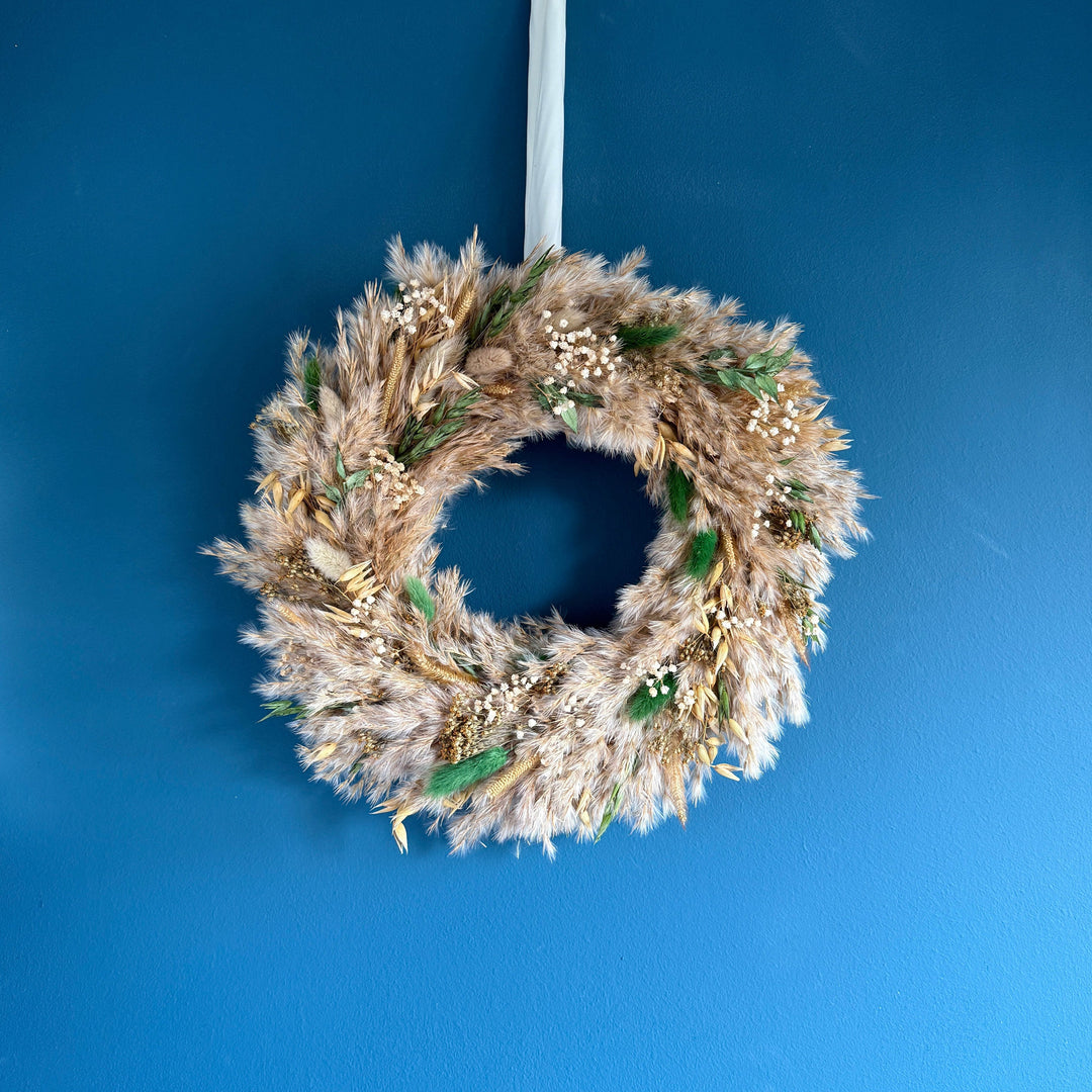 Summer Wreath Workshop: Sun 28th June 1pm - 3pm - Pampas Tallo