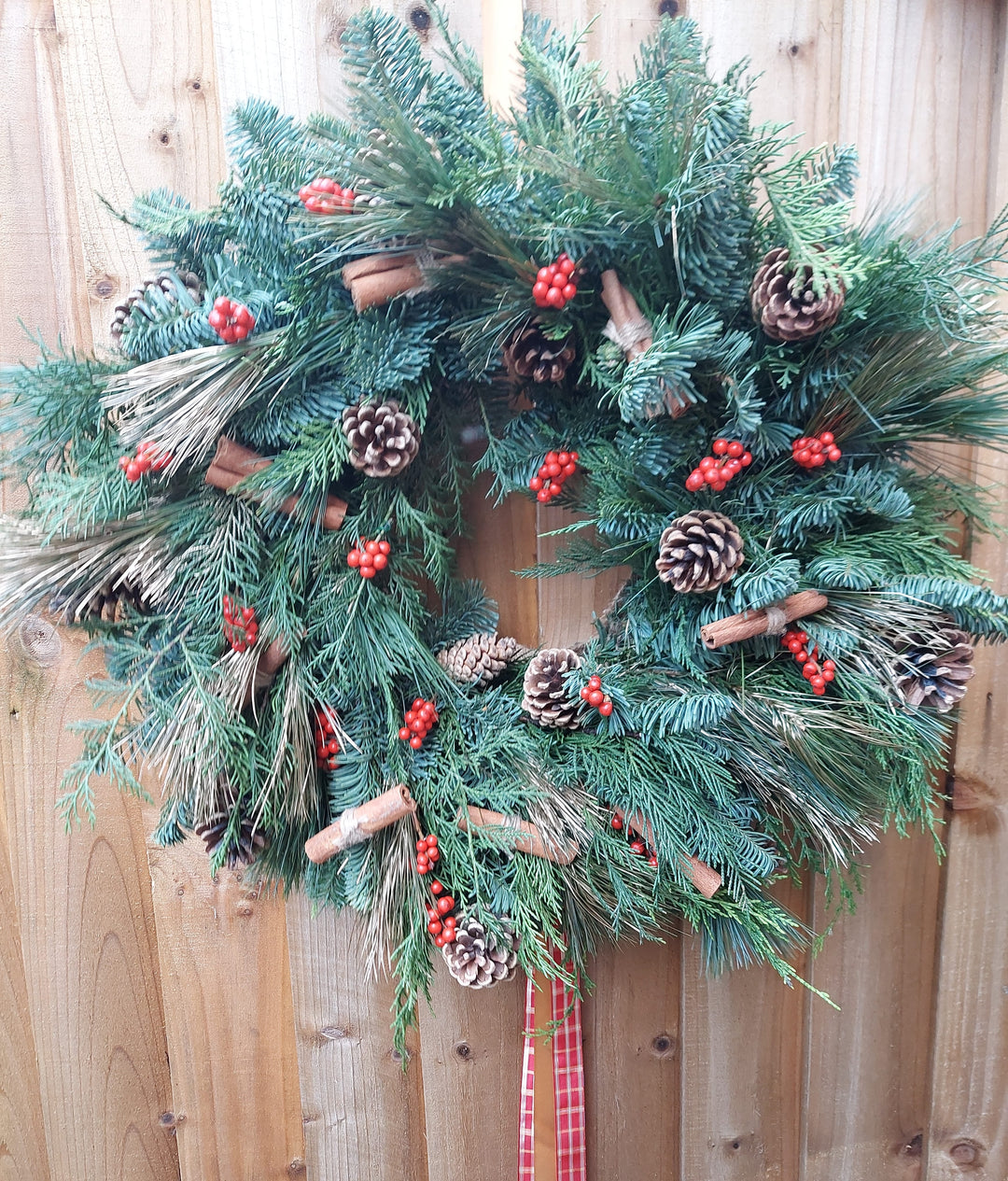 Custom Made Christmas Wreath - Pampas Tallo